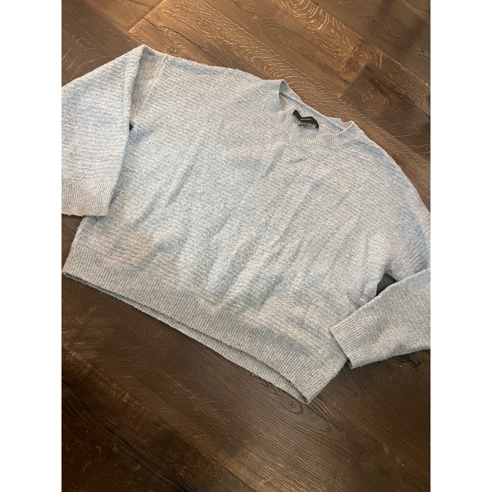 VERO MODA Womens XXL Light Blue Textured‎ Knit Sweater Long Sleeve Pullover